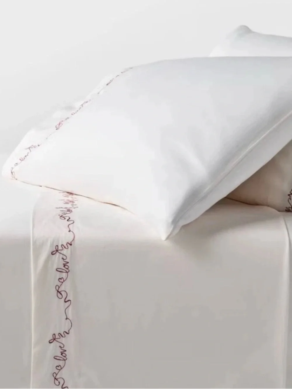 Threshold Performance Sheet Set Queen Love 400 Thread Count 100% Cotton New